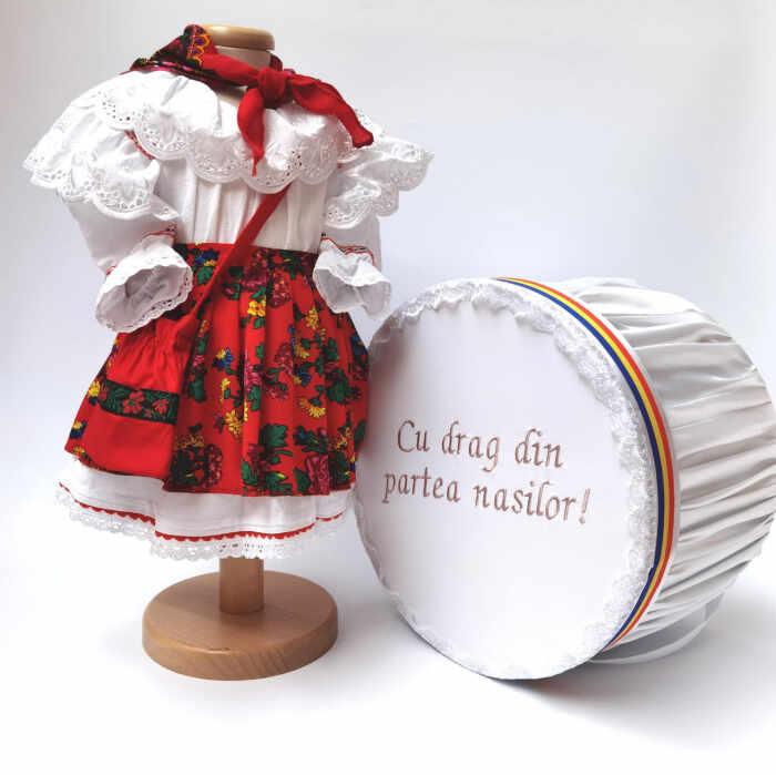 Set Traditional Botez - Costumas fetita Cutie trusou