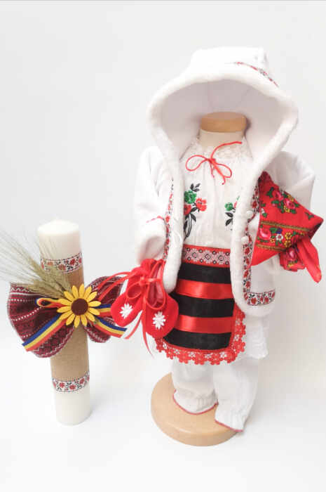Set Traditional Botez - Costumas fetita Lumanare 5