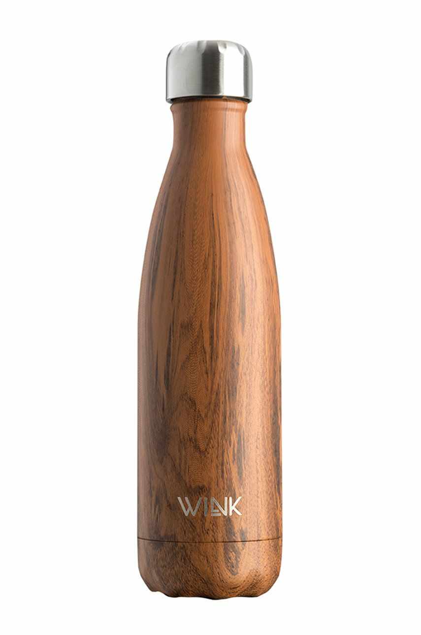 Wink Bottle - Sticla termica BRIGHT 500 WALNUT