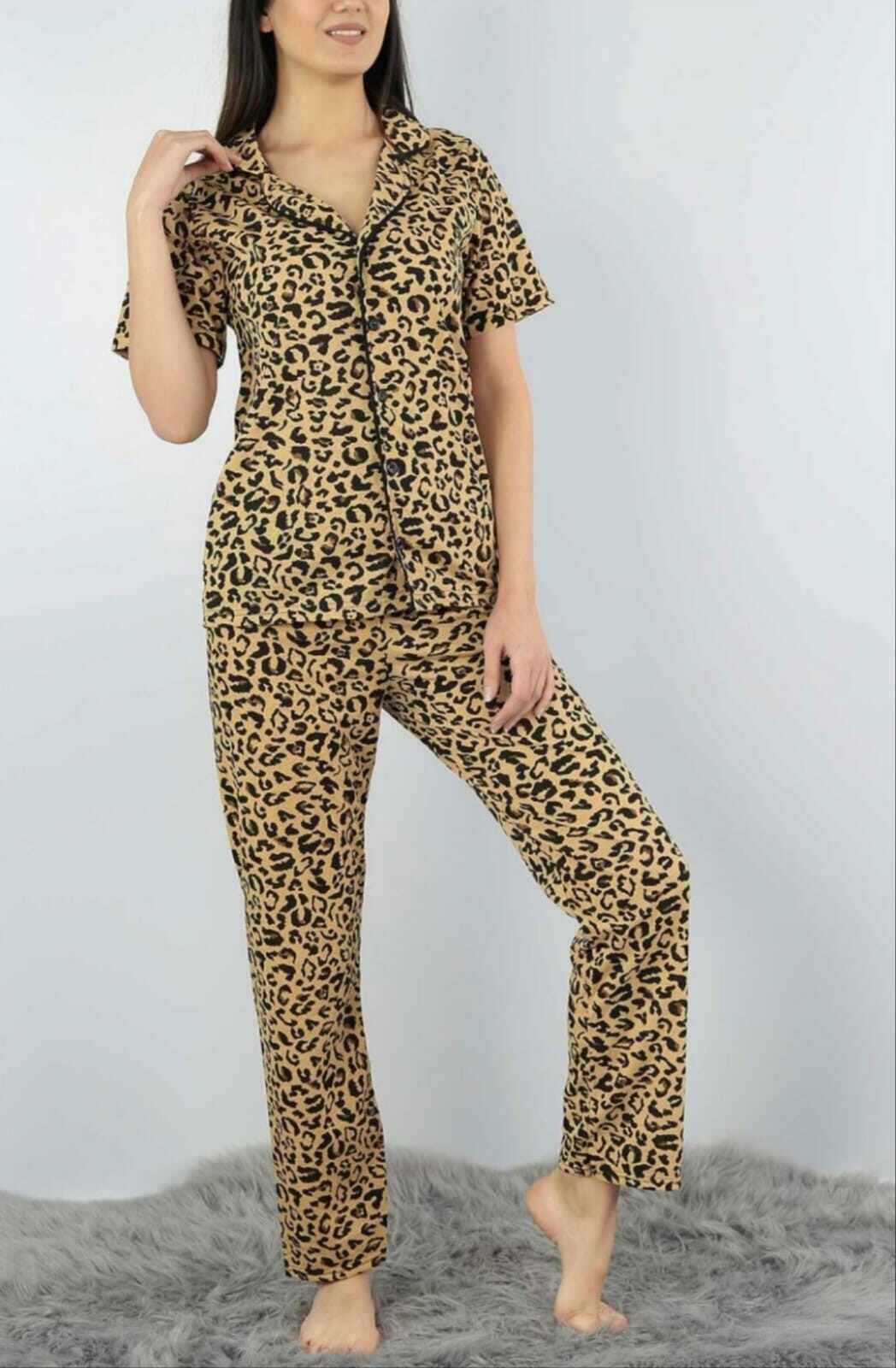 Pijama dama 2 piese Leopard