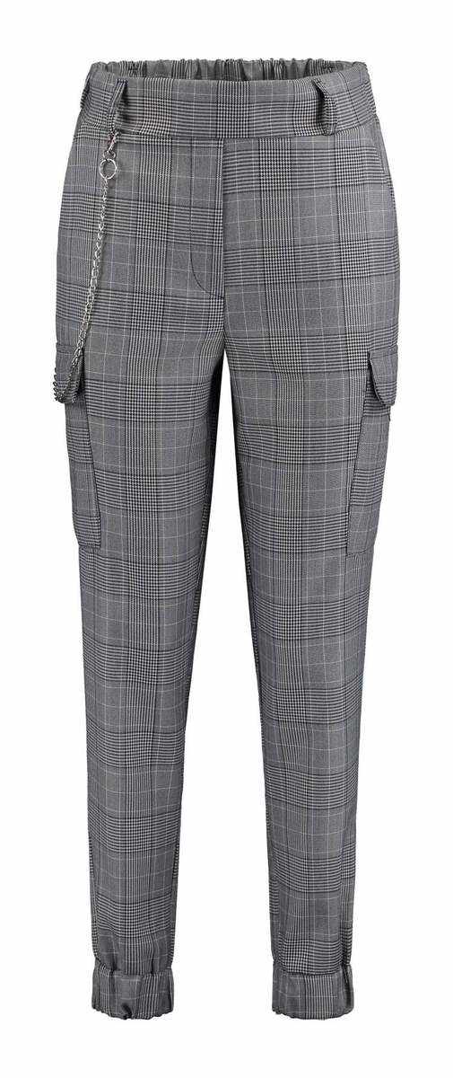 Pantaloni dama casual cu lant si buzunare laterale, marca Hailys, cod VM-19358