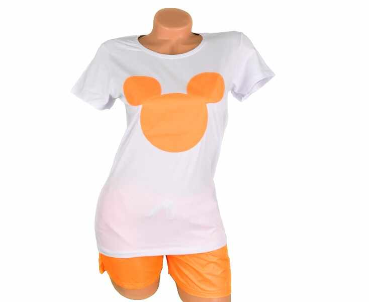 Compleu portocaliu Mickey pentru dama - cod 38101